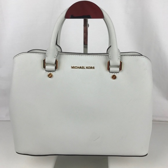 Michael Kors Medium Savannah Leather Satchel - Picture 1 of 6